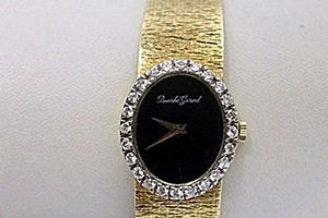 Lavish Bueche-Girod 18kt Gold Diamonds Watch: Lavish Bueche-Girod 18kt Gold Diamonds Watch; approx. 34 diamonds, 35.4 DWT, GIA Appraised.