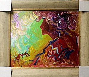 Oil Painting on Canvas - Peter Max: Oil Painting on Paper, Hand Signed by the artist, Size Approx 30 x 27 Inches