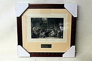 " The Trial Of Lord William Russell, 1683" By Artist: Original Woodblock By Artist Sir George. The son of a painter of Danish descent, Sir George Clausen was born in London. He studied at the South Kensington School of Art from 1873 - 75 and then visited