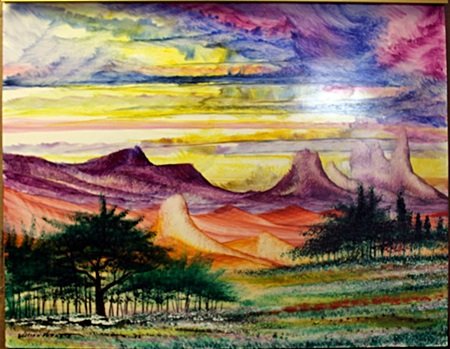 "In Between" Oil Painting by William Verdult: Oil on Paper, Hand Signed by the artist, Size Approx. 22" x 28" in. William Verdult Born: April 7, 1939 in the Dutch town of Putte, Netherlands. Live/Active: North Dakota, New York, California Known F