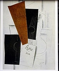 Lithograph "Aria de Bach" After Georges Braque: Lithograph "Aria de Bach" After Georges Braque, size approx. 14 x 11 in.