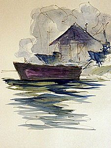 Original Water Color on Paper By Michael Schofield: This is a Michael Schofield hand signed Water Color made on arches quality paper . Artist Michael Schofield was born in Orlando, Florida in 1947. In that same year (1947), his family moved to Oakland,