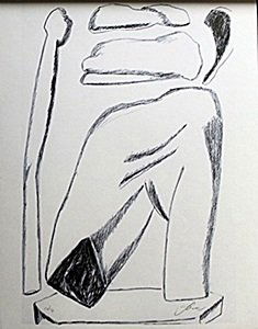 Lithograph After William Brice: Lithograph After William Brice, signed, size approx. 14 x 11 in.