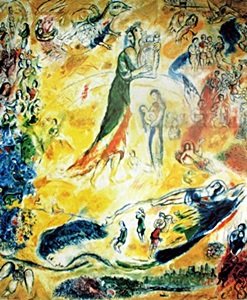 Lithograph after Marc Chagall: Lithograph, Pencil Signed In the Manner of Marc Chagall, Approximately 15" x 11" In.