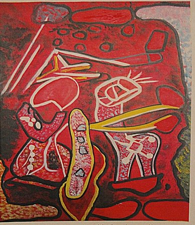 Roberto Matta - Composition: Roberto Matta "Composition" oil on paper circa. 1970, private collection approx.11x16in.Chilean-born artist Roberto Matta was an international figure whose worldview represented a synthesis of Europea