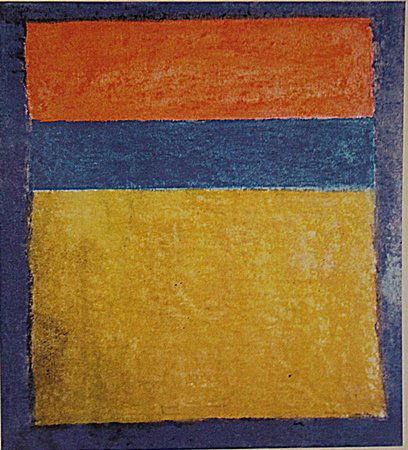 Mark Rothko - Orange,Yellow, And Blue: Mark Rothko "Orange,Yellow, And Blue" pastel on paper circa. 1940, private collection approx. 19x13in. A prominent figure among the New York School painters, Mark Rothko moved through many artistic st