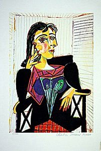 Picasso Limited Edition - Dora Maar Seated - from: In the Manner of Pablo Picasso limited edition, "Dora Maar Seated". From the Collection Domaine Picasso out of edition of 500. Number will vary. Comes with COA.
