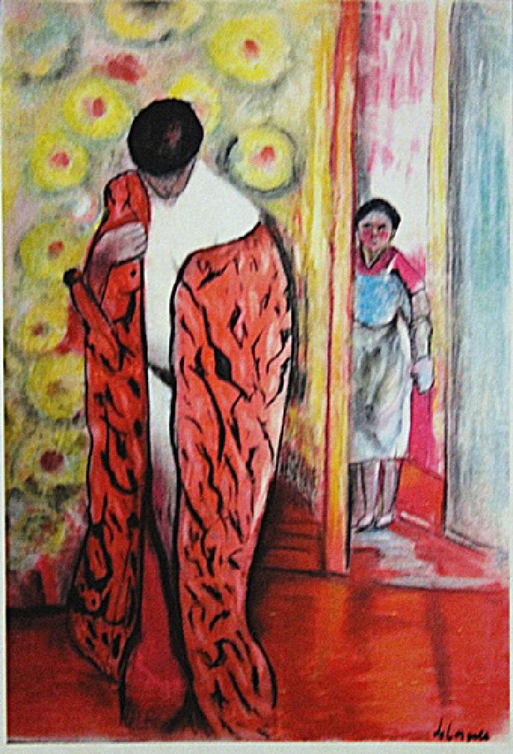 Henri Lebasque - Portrait of Madame: Pastel on paper in the manner of Henri Lebasque "Portrait of Madame", circa 1910, private collection, unframe dimensions approximately 14x20. in the manner of Henri Lebasque (25 September 1865 – 7 A