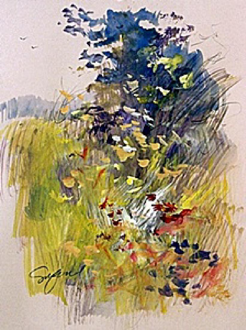 Original Water Color on Paper Michael Schofield: This is a Michael Schofield signed Water Color made on arches quality paper . Artist Michael Schofield was born in Orlando, Florida in 1947. In that same year (1947), his family moved to Oakland, Cali