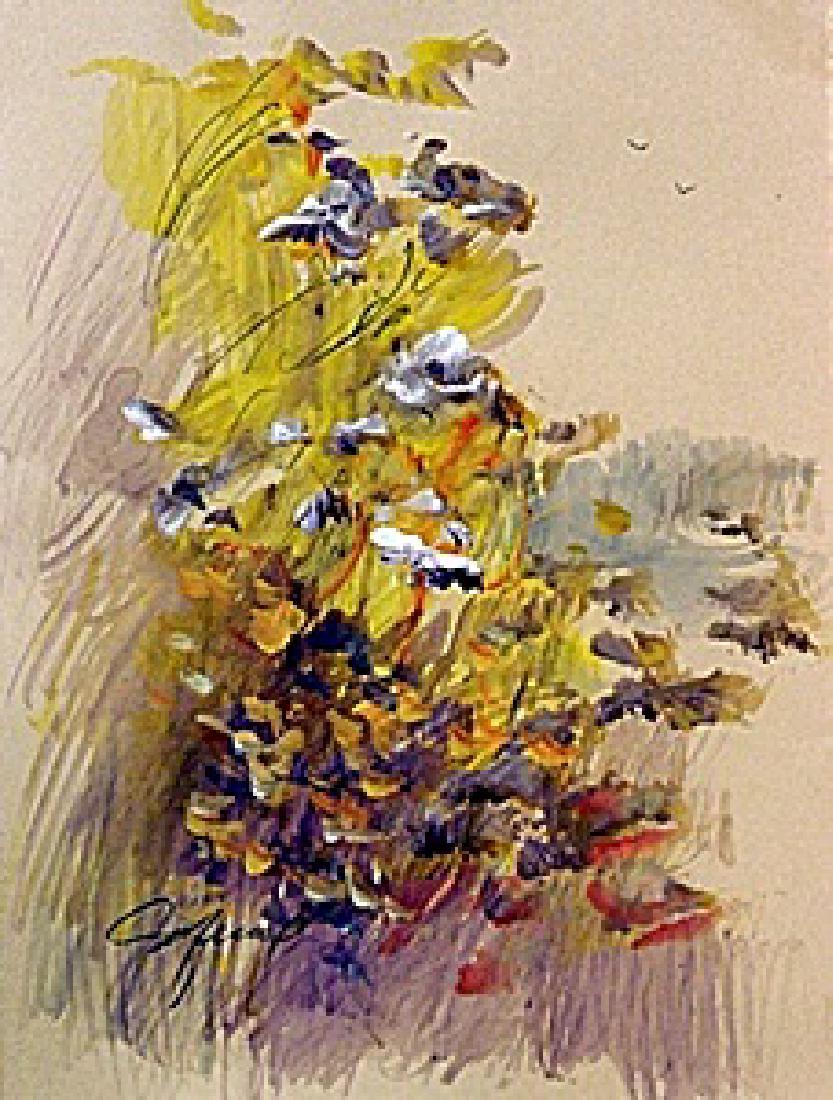 Original Water Color on Paper Michael Schofield: This is a Michael Schofield signed Water Color made on arches quality paper . Artist Michael Schofield was born in Orlando, Florida in 1947. In that same year (1947), his family moved to Oakland, Cali