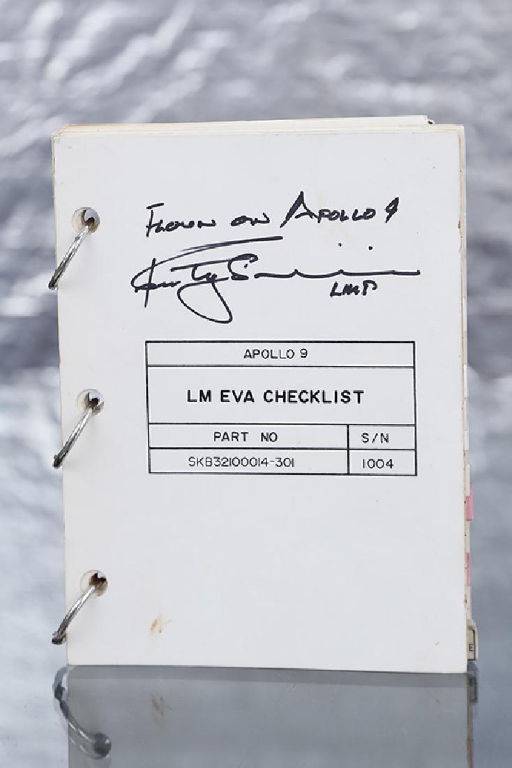 Apollo 9 Checklist "LM EVA" signed by Mc Divitt / Dave (1 of 2)