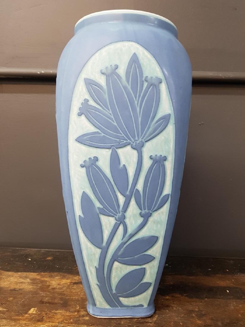 Rare Joseph Eckberg Gustavsberg Vase: Rare large size. C. 1926 13.75"