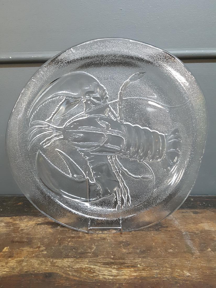 Kosta Boda Sweden Marina Platter Goran Warff: Kosta Boda Sweden Marina Platter Goran Warff Mcm Platter Designed In The 1970s By Goran Warff (1933- Sweden), Renowned Swedish Glass Arts And Has Worked With Kosta Boda Since 1964. Warff Glass Art Wor