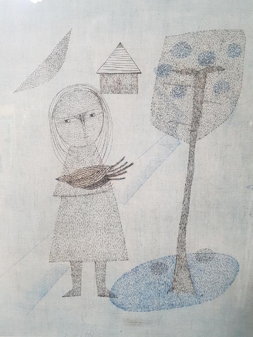 Keiko Minami (1911-2004) Signed Numbered Etching (1 of 4)