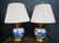 Pair Of Chinese Blue And White Porcelain Lamps