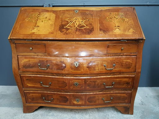 18th C Swiss Bombe Drop Front Writing Desk Aug 29 2019