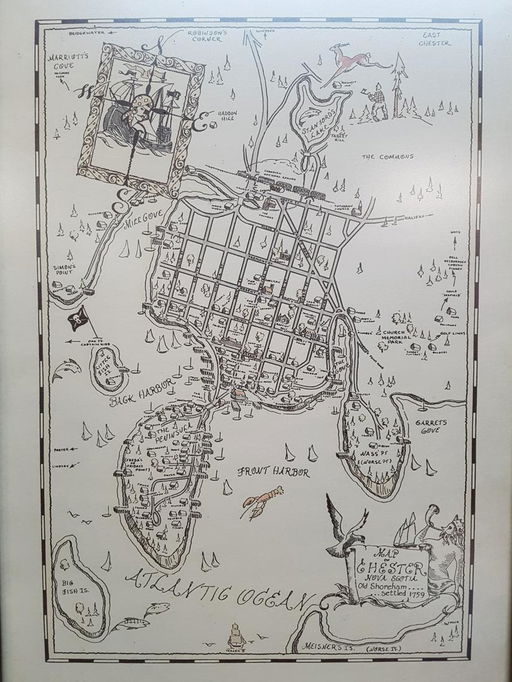 Map Of Chester Nova Scotia By Murray Barkhouse Sep 19 2019