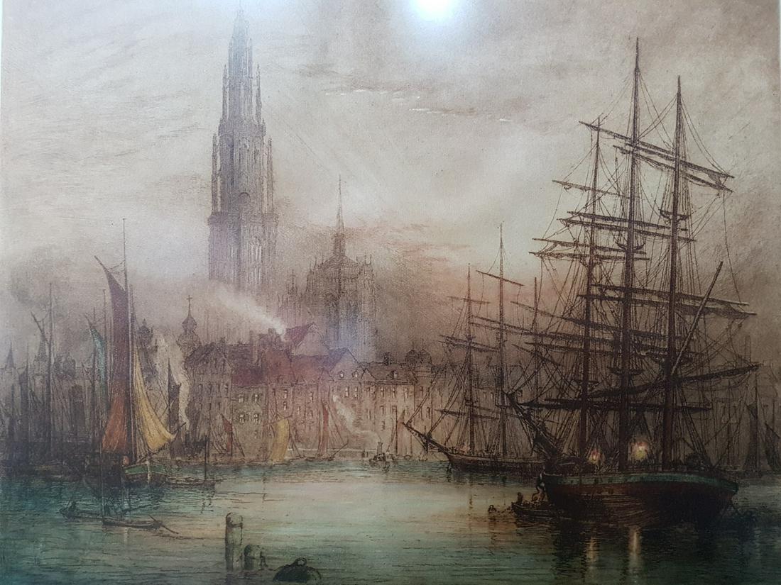 Framed Print, Antwerp (early Morning), By J.brewer (1 of 5)