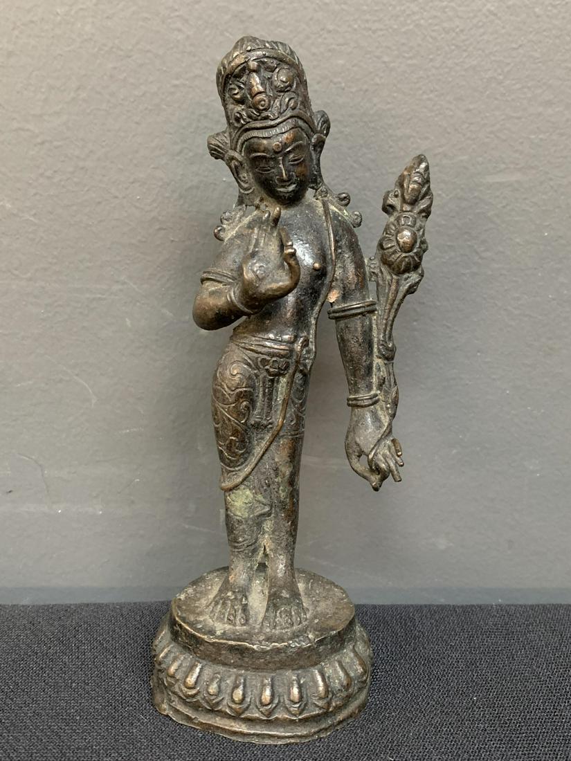 Indian Bronze Figure of a Hindu Goddess (1 of 4)