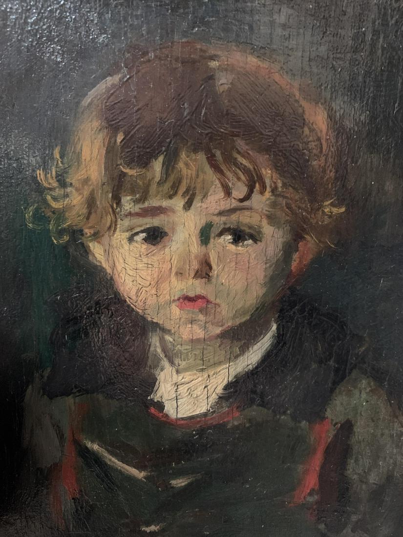 Kornai Jozsef, Oil on Board, Portrait of a Boy (1 of 5)