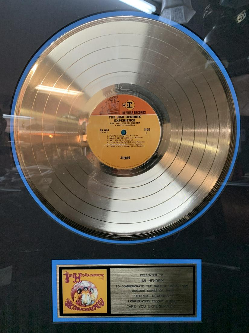 Jimi Hendrix Experience Gold Record Award Repro (1 of 5)
