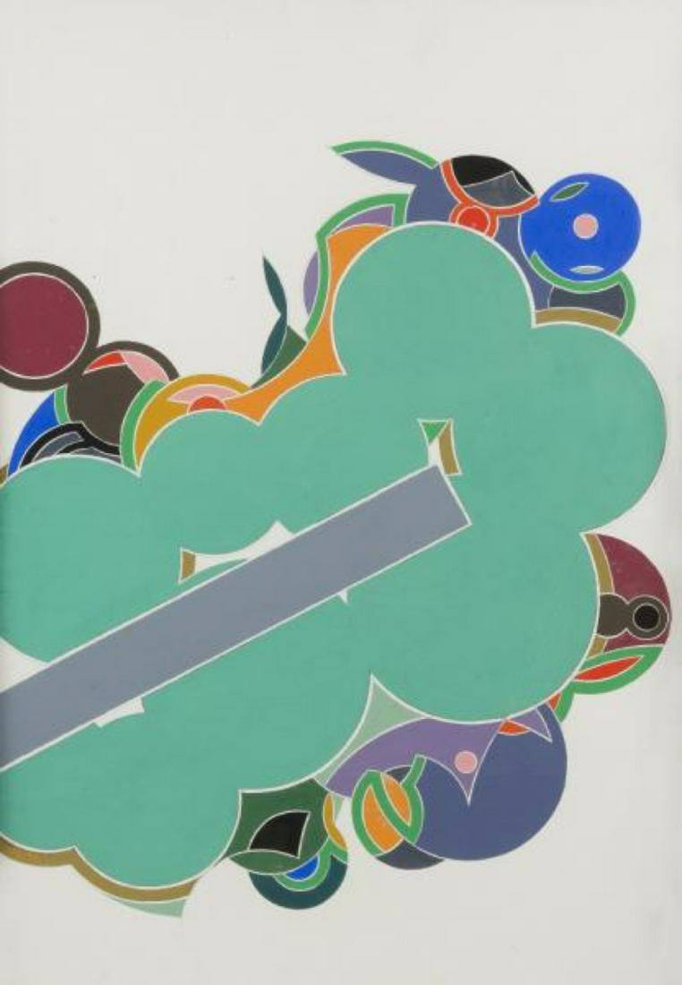 John Harrison Levee, American, 1924-2017: John Harrison Levee, American, 1924-2017 , Idea Xix 1977, Acrylic On Carton, 74.5 X 51 Cm. Signed Ll.