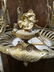 French Heavy Bronze Alabaster 8 Arm Chandelier - 2