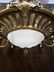 French Heavy Bronze Alabaster 8 Arm Chandelier - 3