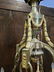 French Heavy Bronze Alabaster 8 Arm Chandelier - 4