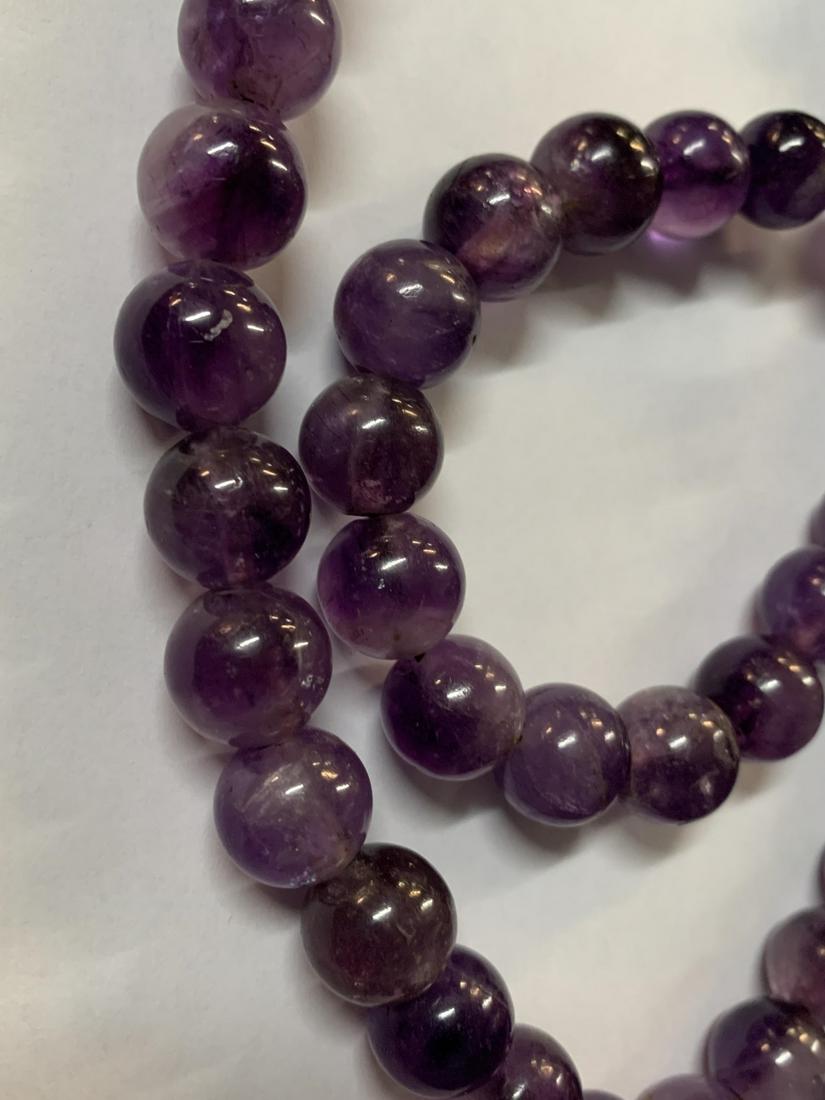 Antique Amethyst Beaded Necklace (1 of 3)