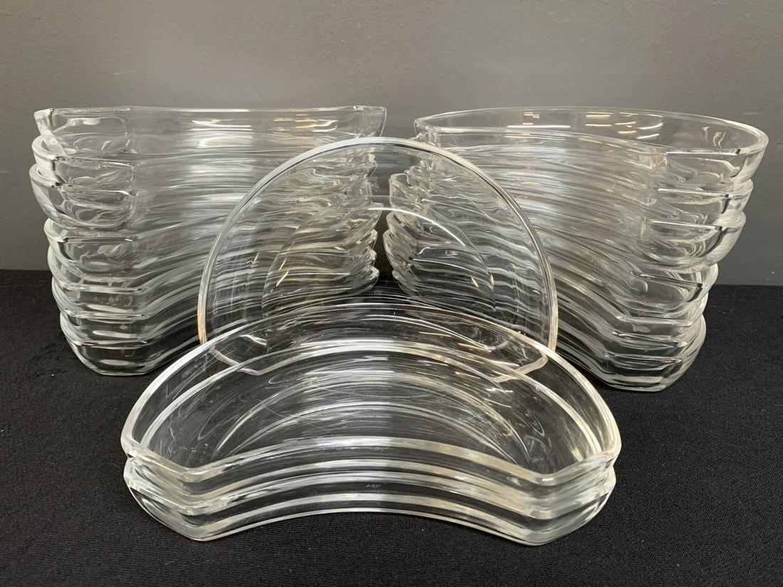 16 Val St Lambert Crescent Crystal Salad Plates (1 of 3)
