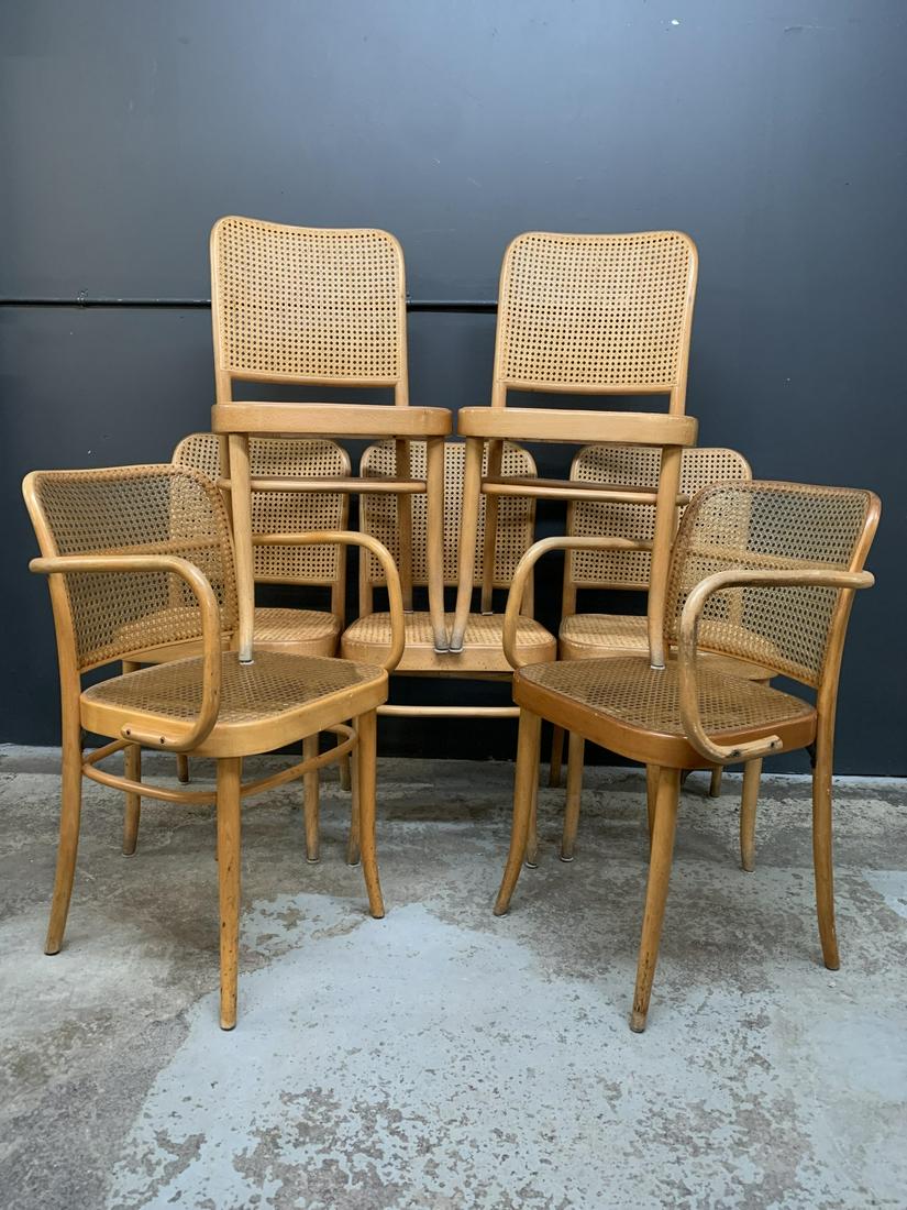 7 MCM Josef Hoffmann Bentwood Prague 811 Chairs (1 of 6)