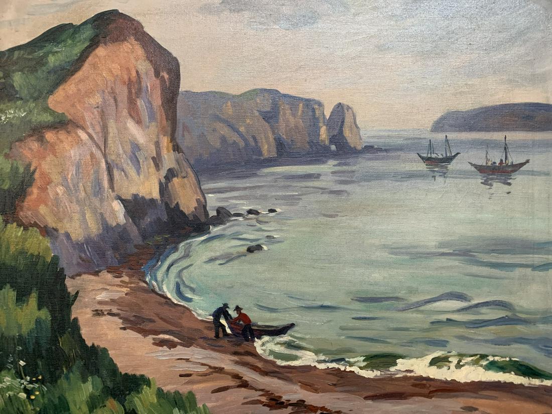 Lionel Fielding Downes, Oil Canvas, Coastal Scene (1 of 6)