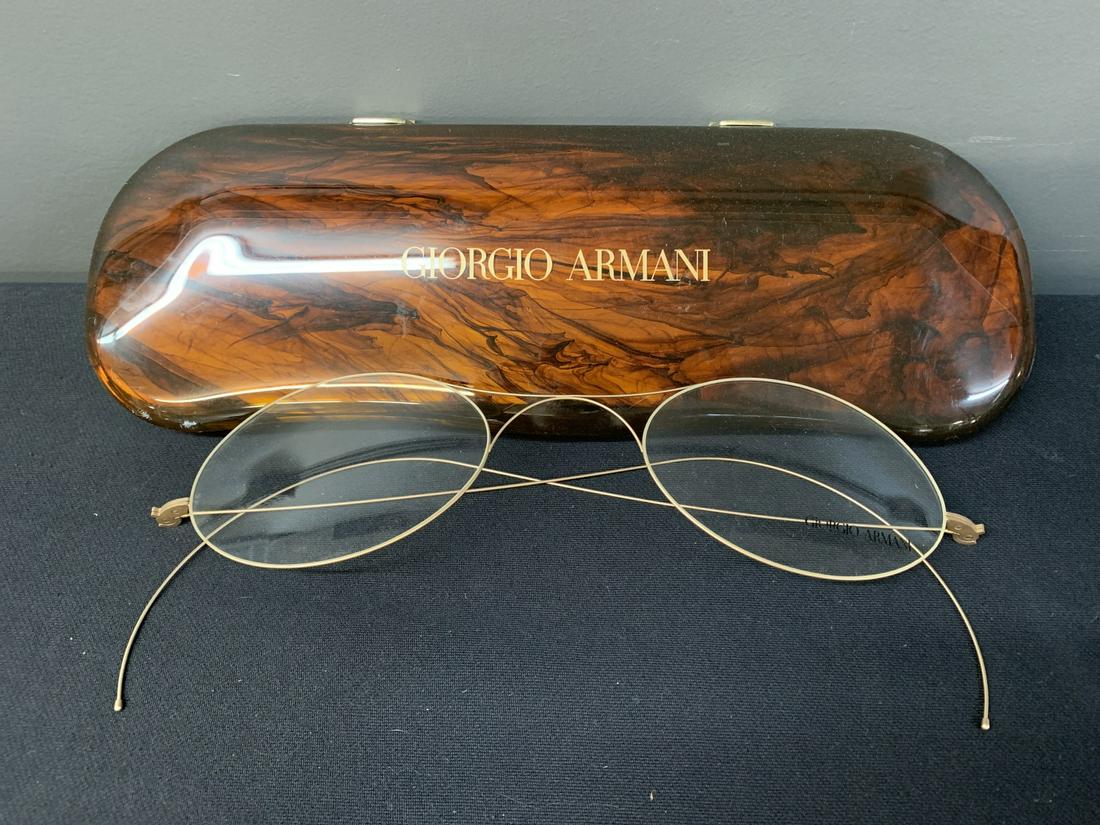Giorgio Armani 1980s Extra Large Eyeglasses, Case (1 of 6)