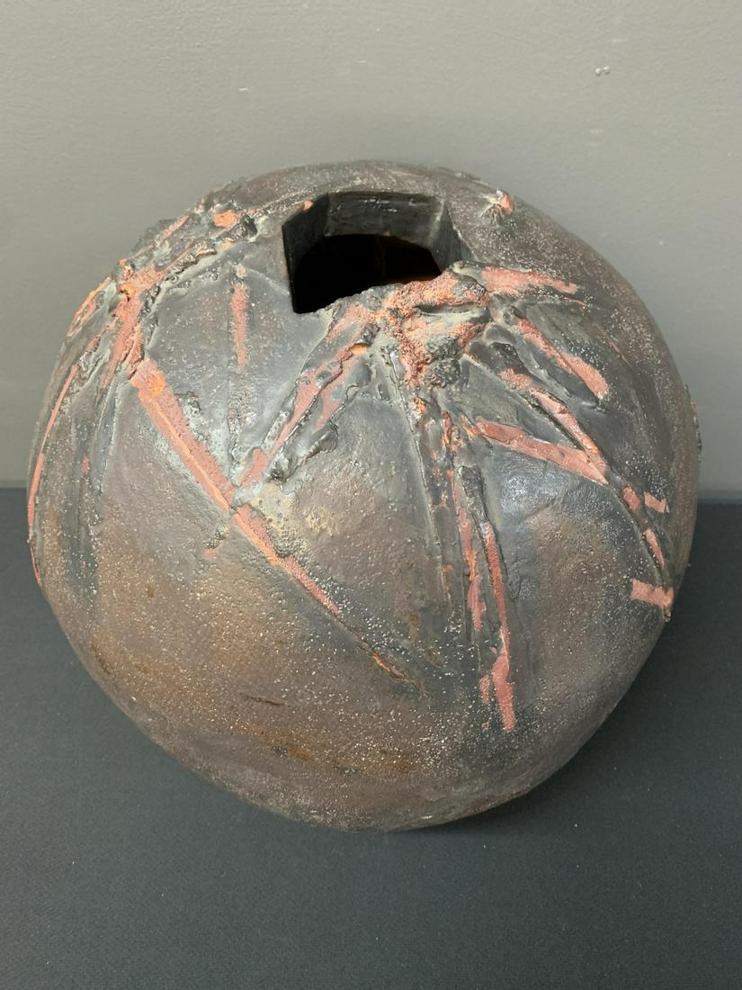 Large Studio Art Pottery Vase â€“ Sphere (quebec) (1 of 4)