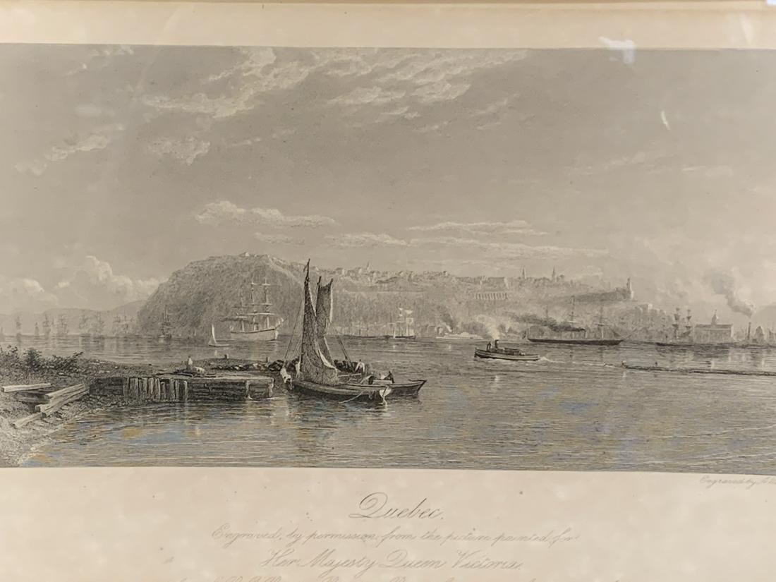 Quebec City Engraving, By Arthur Willmore, O'brien (1 of 6)