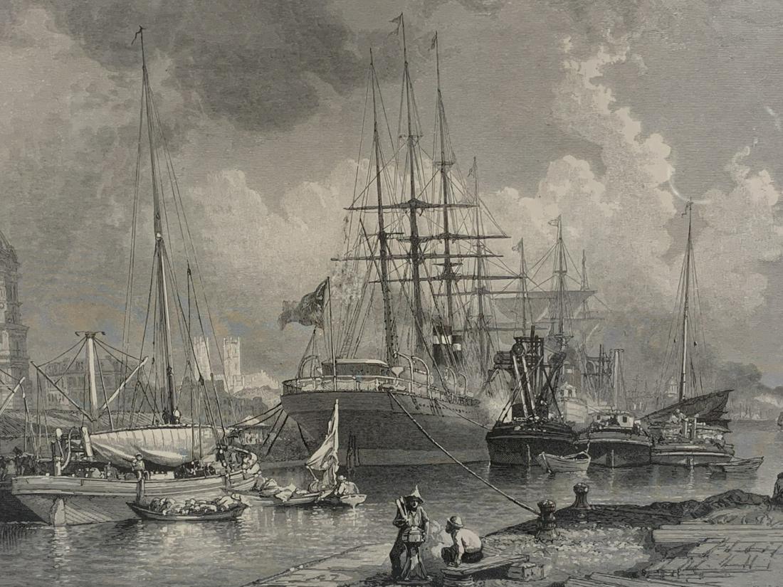 Montreal Harbour Print Schell & Hogan (1882) (1 of 6)