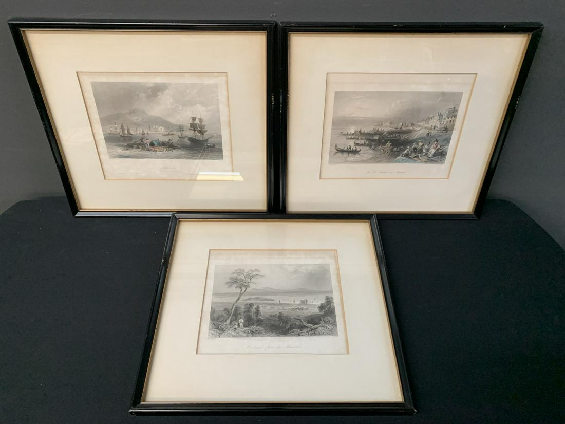 Lot Of 3 W. H. Bartlett Prints, Views Of Montreal (1 of 7)