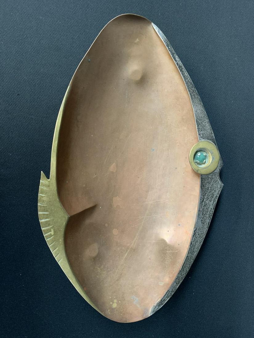 Los Castillo Taxco Copper And Brass Fish Dish (1 of 5)