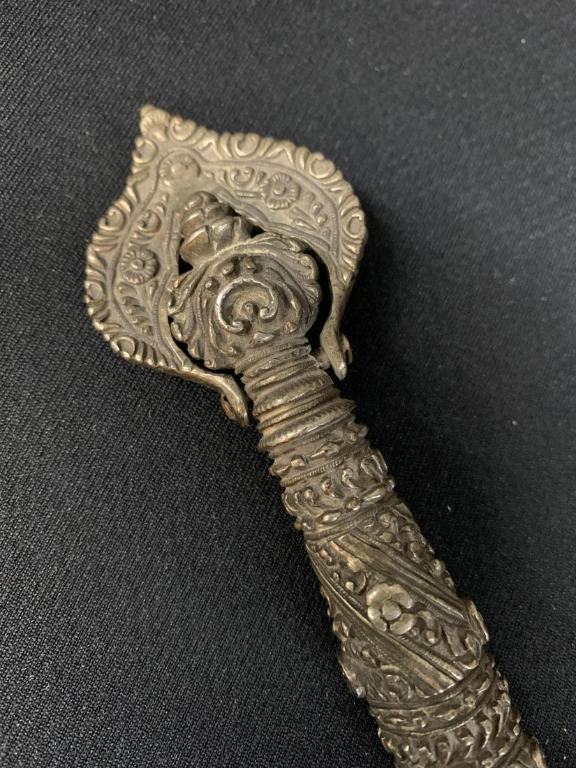 Antique Tibet, Nepal Bronze Handled Tool (1 of 7)
