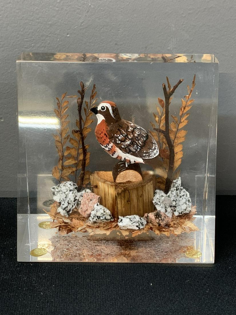 Hemsley's Canadian Lucite Block Nature Scene (1 of 5)