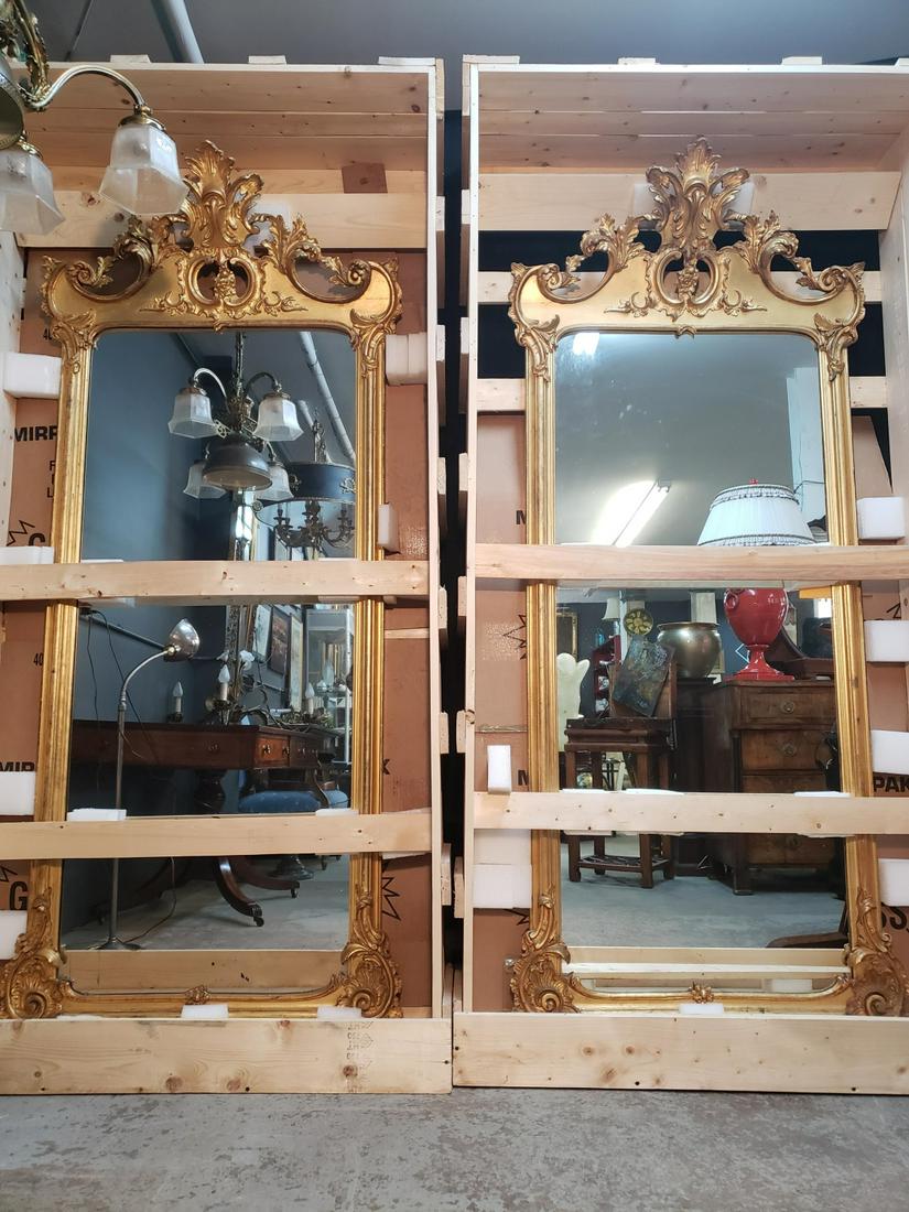 Impressive Pair Of Victorian Gilt Pier Mirrors (1 of 5)