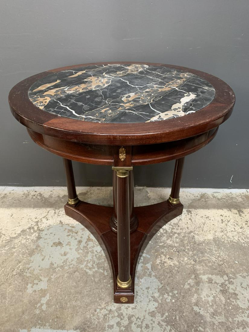 Empire Style Marble Topped Round Table (1 of 5)