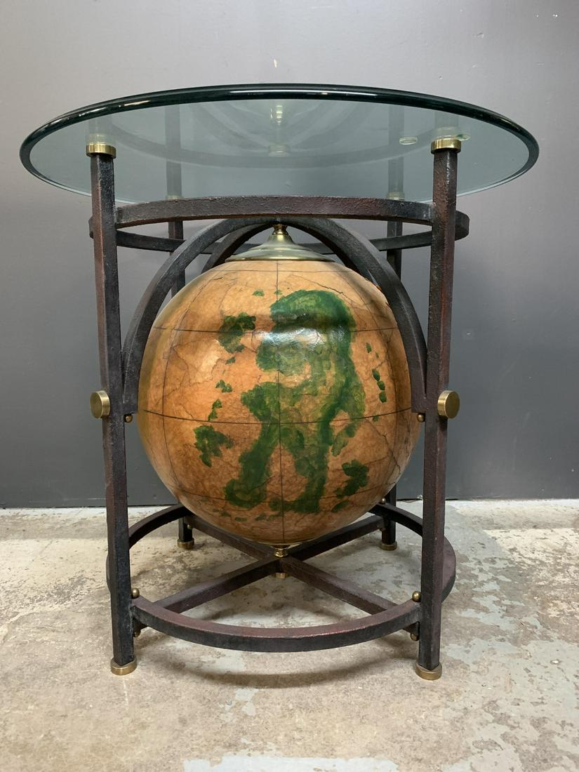 Iron And Glass Decorative Globe Coffee Table (1 of 3)