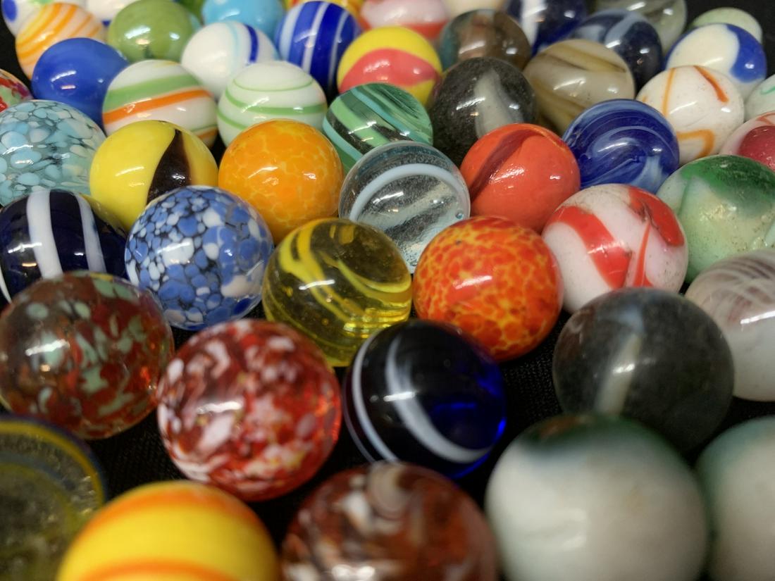 Lot Of Vintage And Antique Swirl, Speckle Marbles: Lot Of Vintage And Antique Swirl, Speckle Marbles.