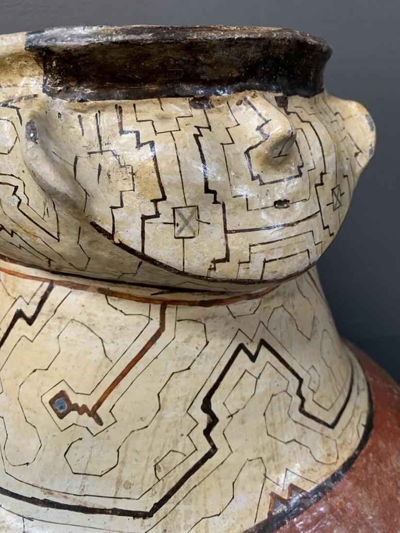Large Early Peruvian Shipibo Conibo Effigy Vessel (1 of 9)