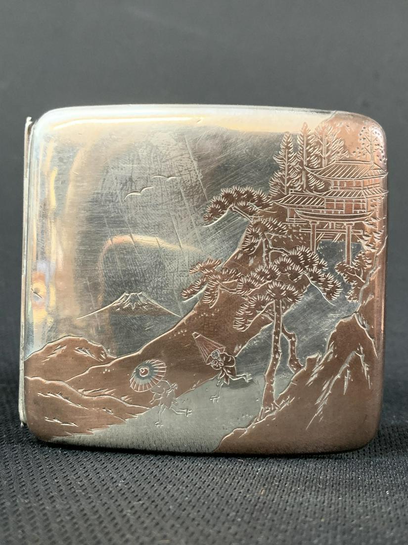 Japanese Silver Signed Cigarette Case (1 of 7)