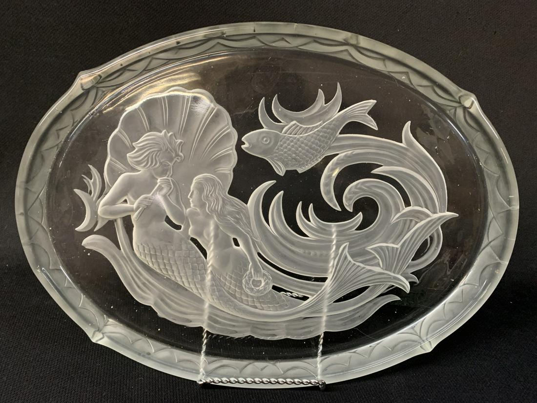 Walther German Nymphen Merman Art Deco Tray 1936 (1 of 7)