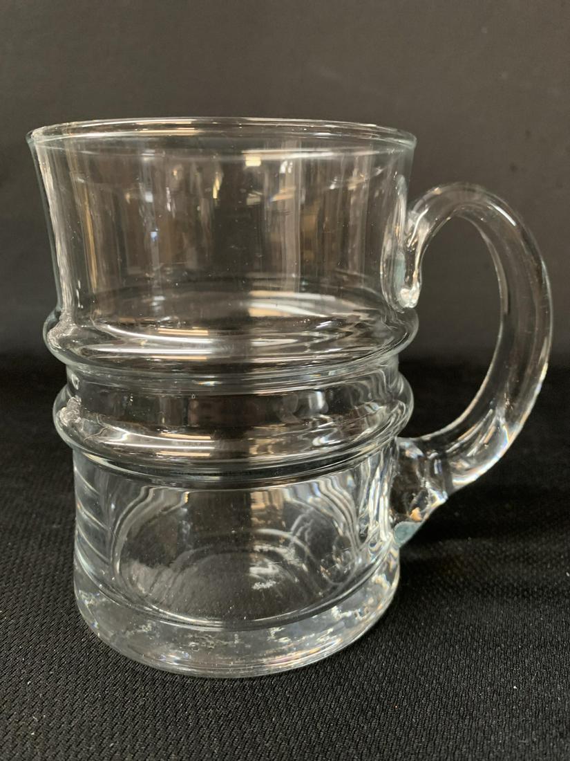 Mcm Iittala, Finland Ripple Beer Stein, Sarpaneva: Mcm Iittala, Finland Ripple Beer Stein, Timo Sarpaneva The Ripple Beer Stein Was Designed In The 1960s By Timo Sarpaneva (1926-2006) For Iittala, Finland. 5" H X 5.5" W, Including Handle