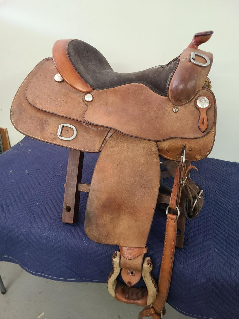 Billy Cook Leather Western Saddle Serial 8808 (1 of 6)